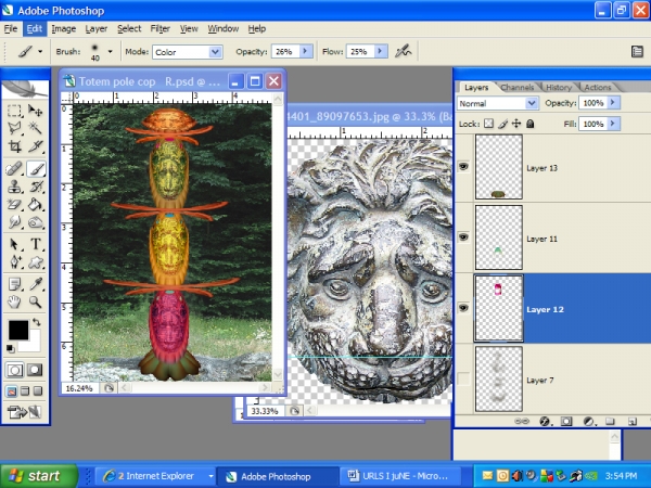 Creation of Totem pole: Step 5